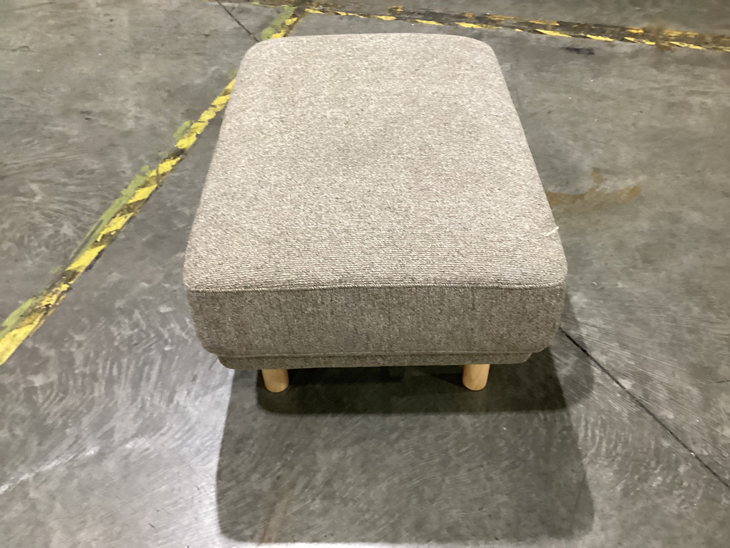 NSW CLV10032 Cleo Ottoman Natural Leg Sahara Donkey