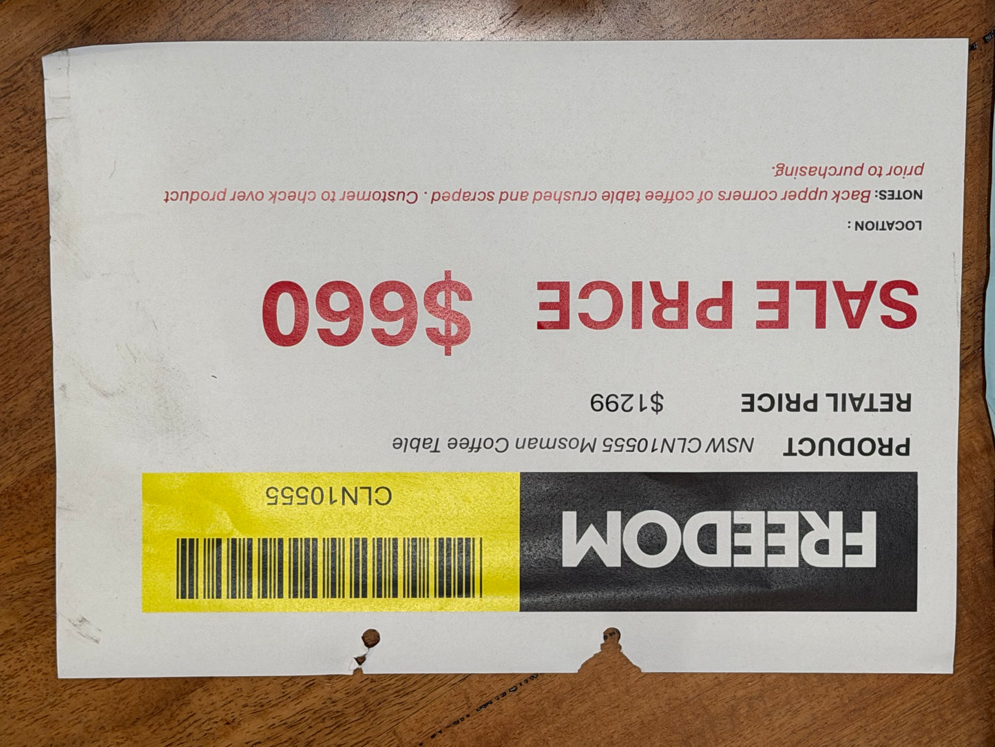 NSW CLN10555 Mosman Coffee Table