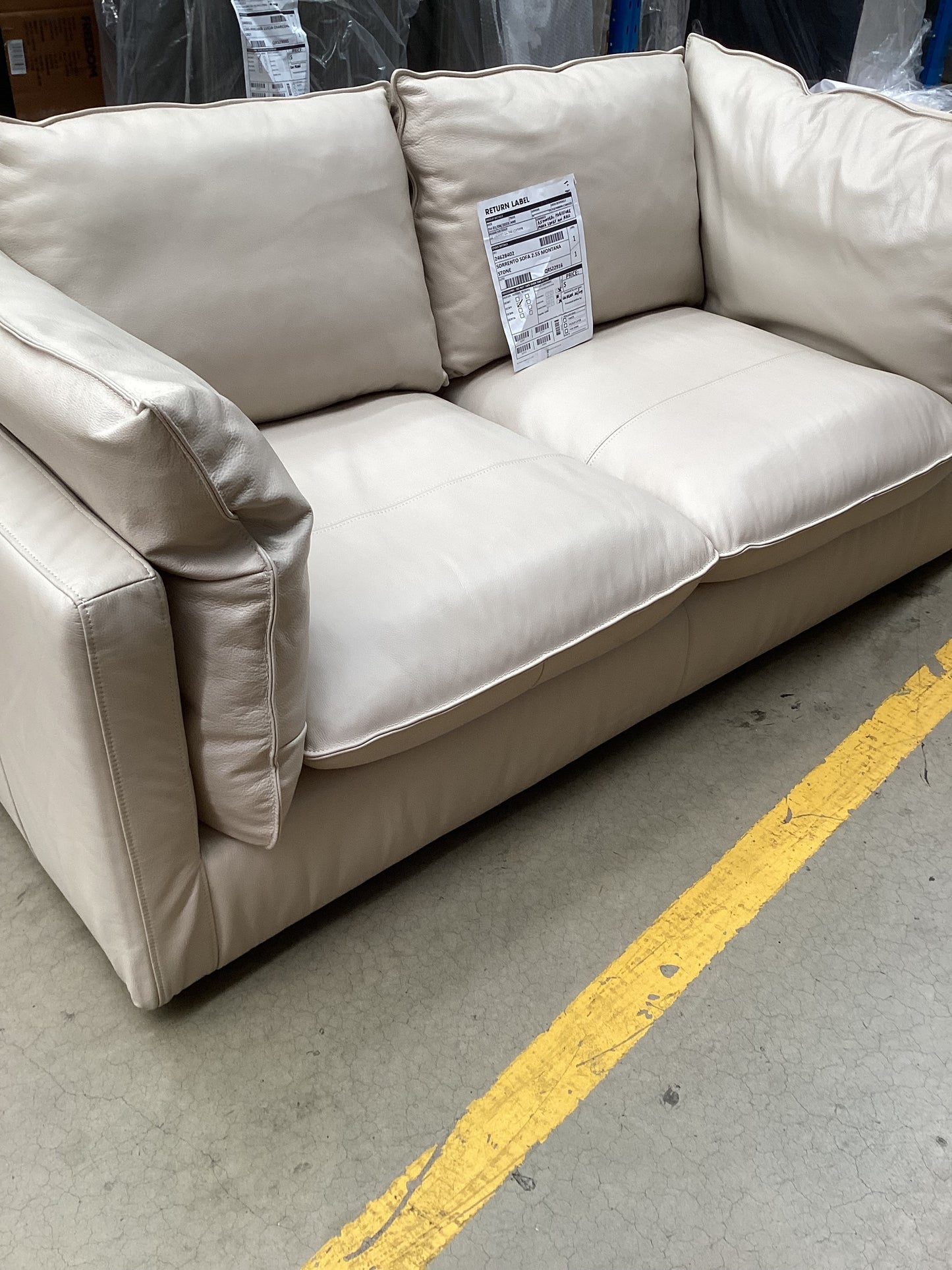 QLD QRS22916 Sorrento Sofa 2.5S Montana Stone