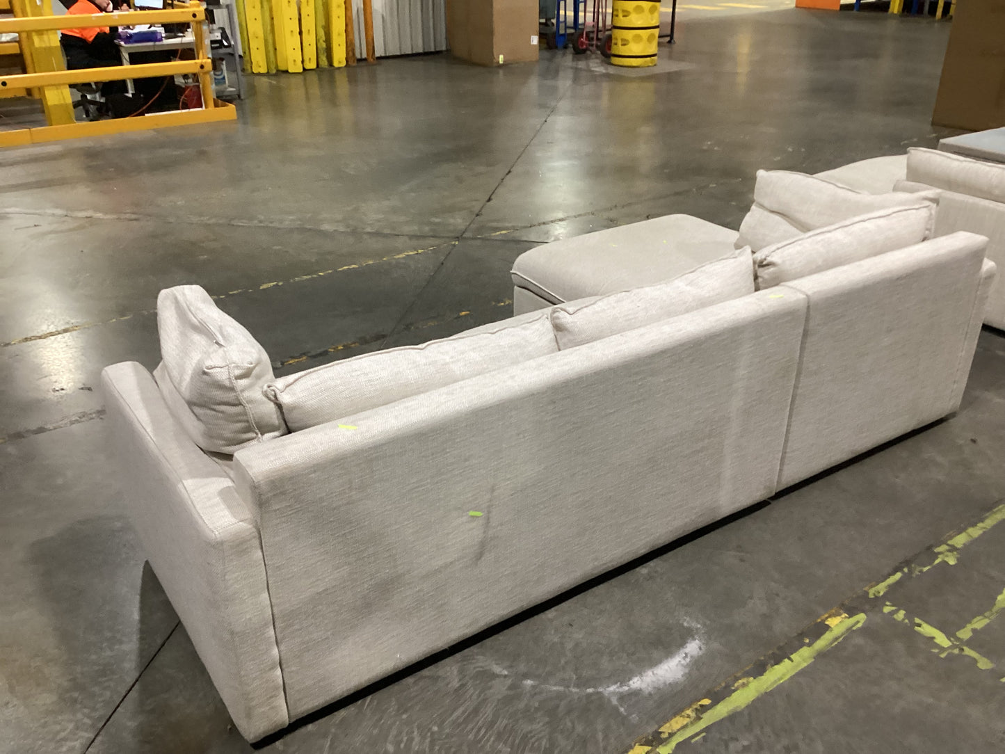 NSW MT24520 Sorrento Modular Sofa Bed 3S RAF + LAF Chaie Alpha Natural