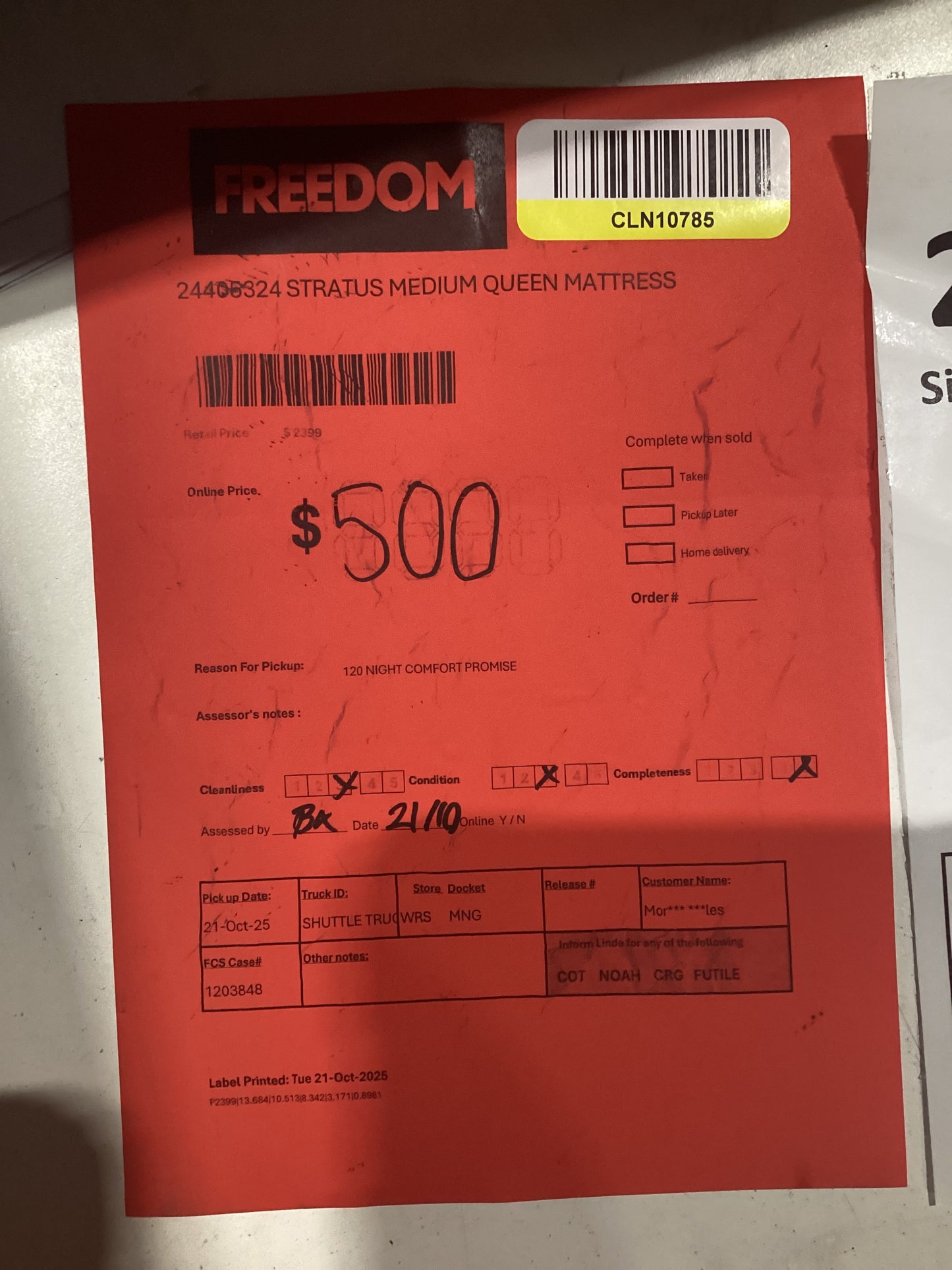 NSW CLN10785 Stratus Medium Queen Mattress