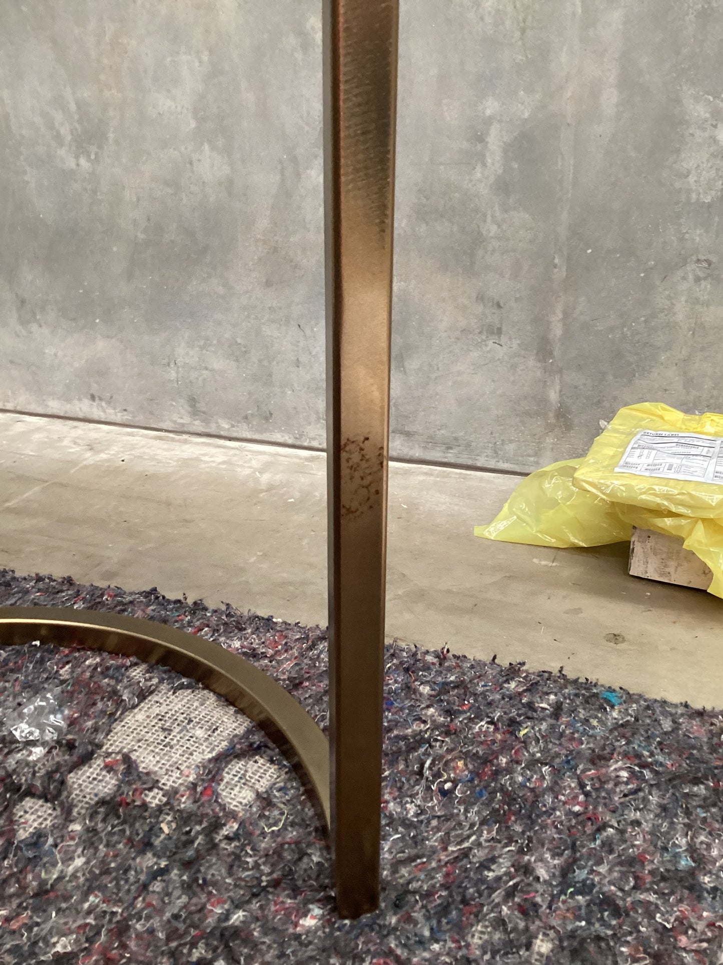 QLD QRS22774 Siena Nest of 2 Side Table   Marble / Go