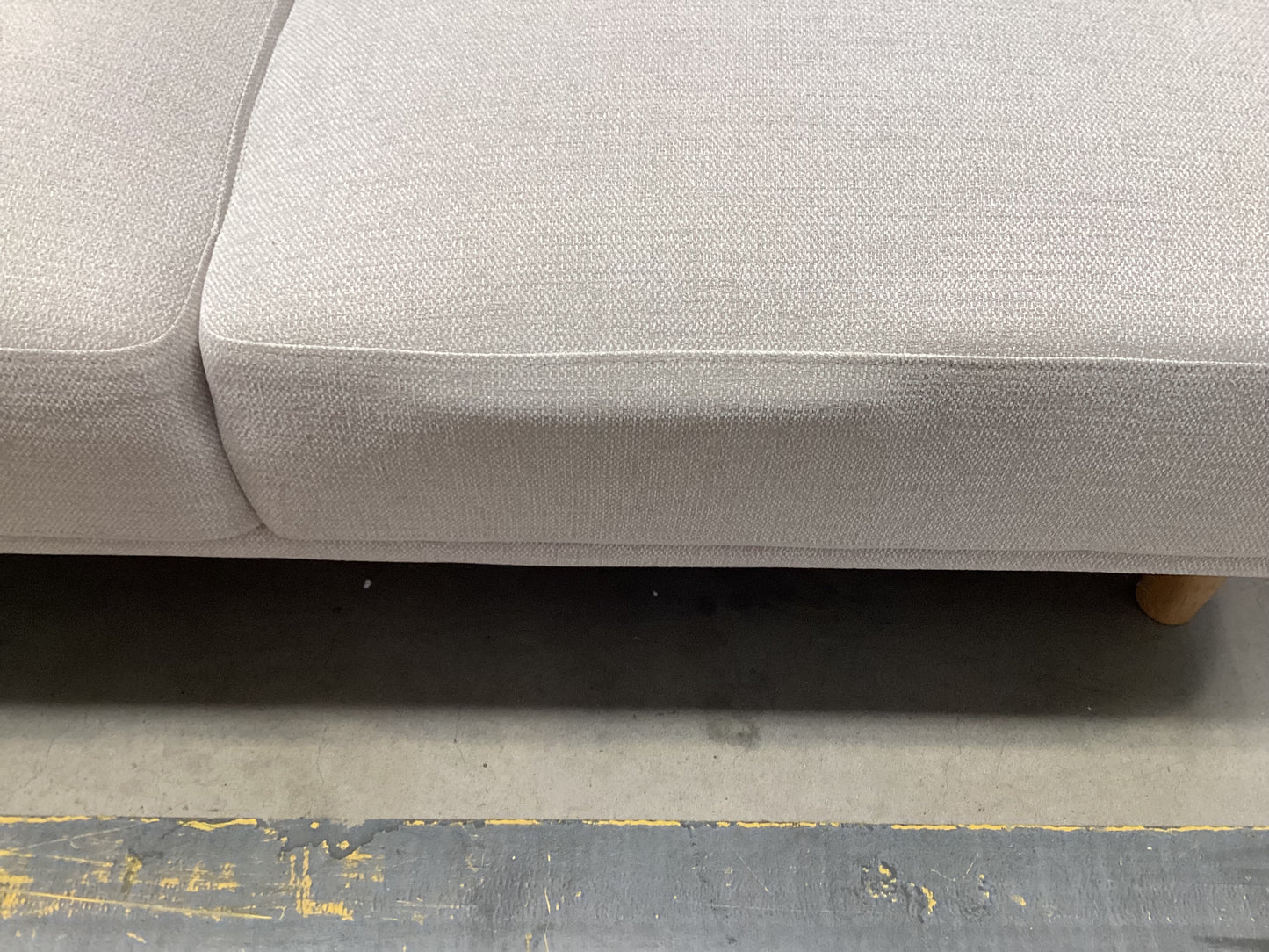 QLD QRS22872 Cleo Sofa 2S Natural Leg Hervey Natural