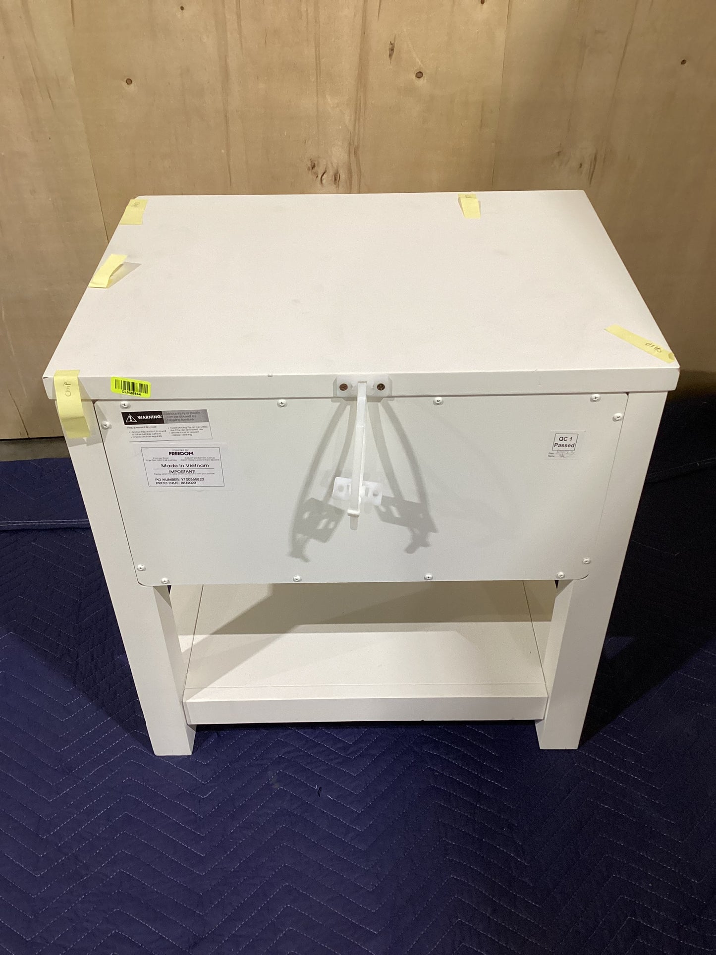 NSW CLN20944 Bayswater Bedside 1 Drawer MKII White