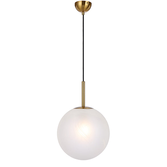 NSW DSV26044 DSV Bally Round Ceiling Pendant 30 x 30cm Antique Gold Alabastro