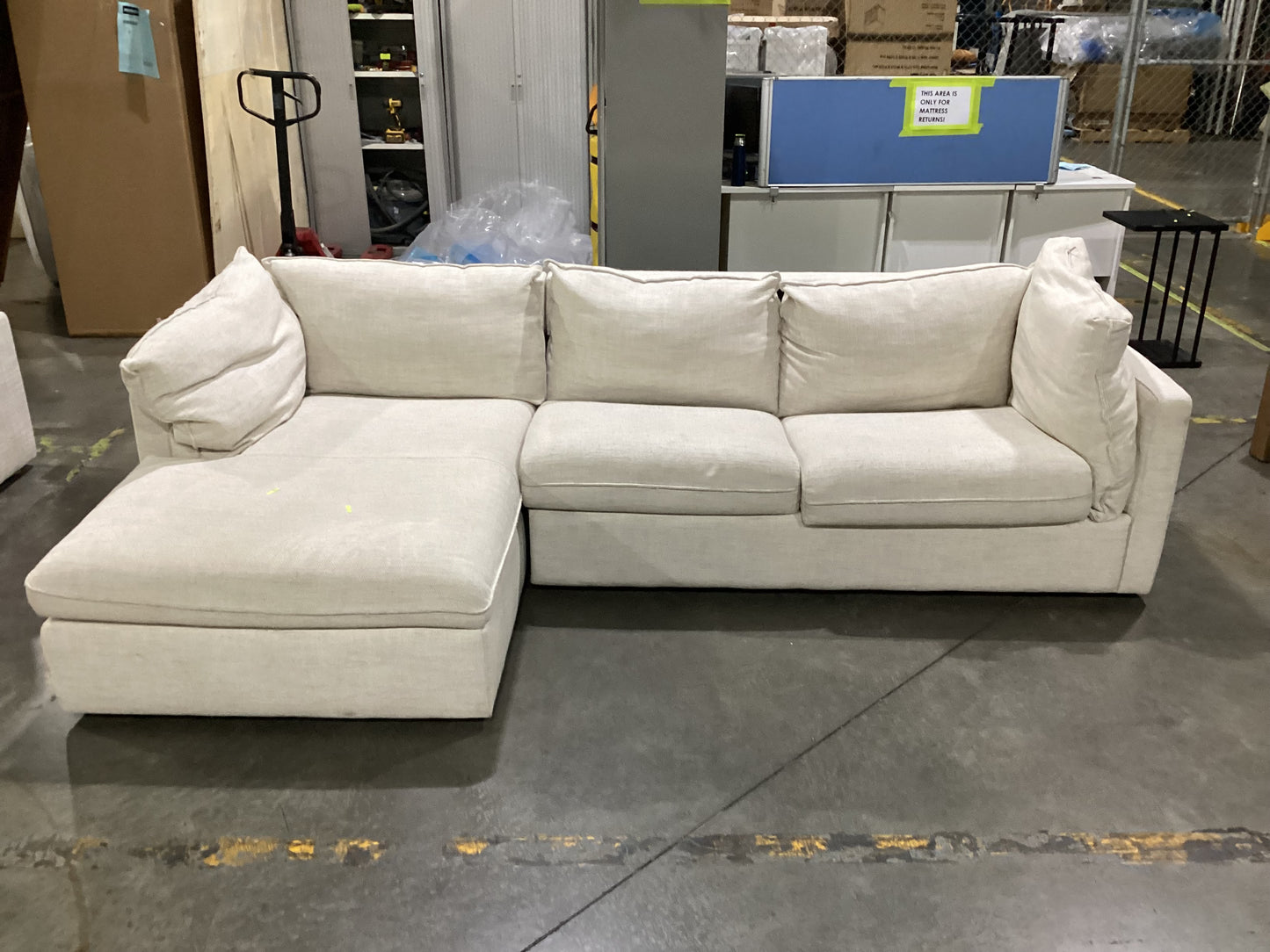 NSW MT24520 Sorrento Modular Sofa Bed 3S RAF + LAF Chaie Alpha Natural