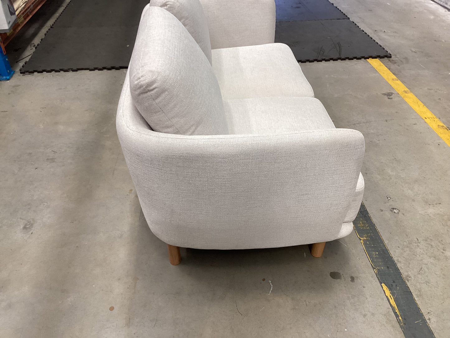 QLD QRS22872 Cleo Sofa 2S Natural Leg Hervey Natural