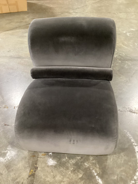 NSW CLV10011 Bea Occasional Chair Cotton Velvet Ash