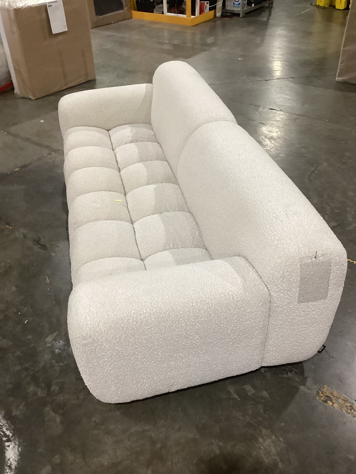 NSW CLN10807 Aero Sofa 3S Jacquard Boucle Cream