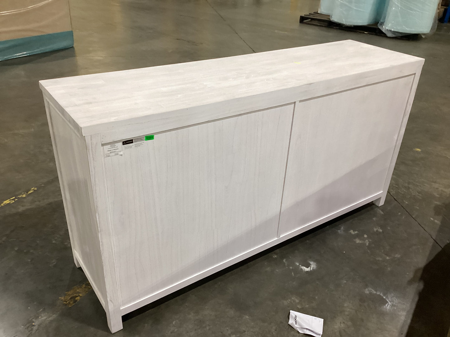 NSW PRN20284 Cancun Buffet 4 Door 2 Drawer White Wash