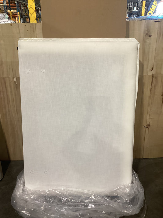 NSW CLN10819 Audrey French Seam Headboard Only Queen Eames Ivory