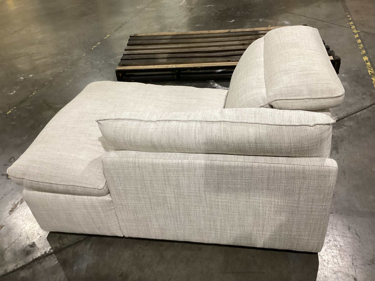 NSW CLN10737 Sorrento Recliner Modular Chaise RAF Alpha Natural