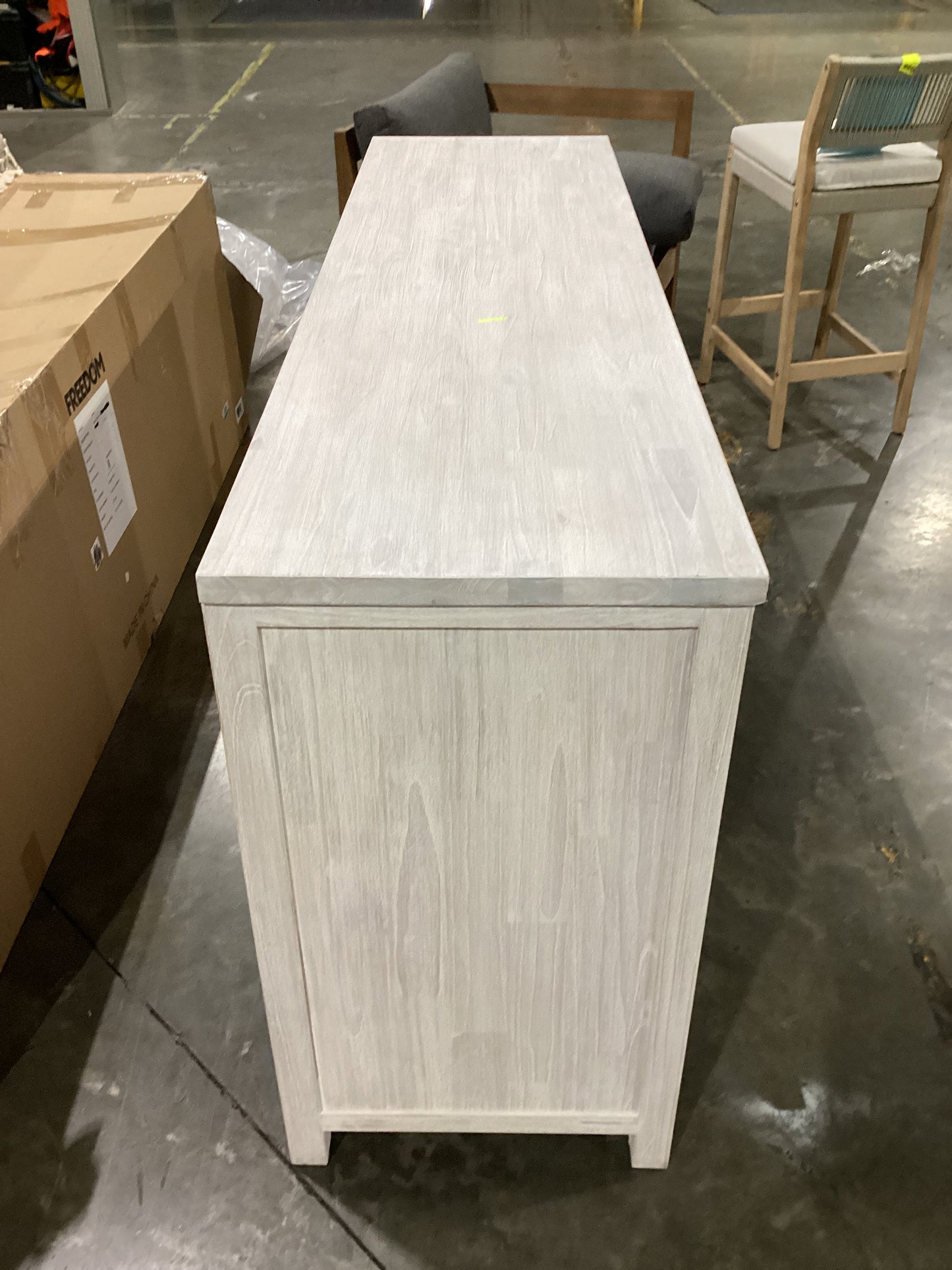 NSW PRN20284 Cancun Buffet 4 Door 2 Drawer White Wash