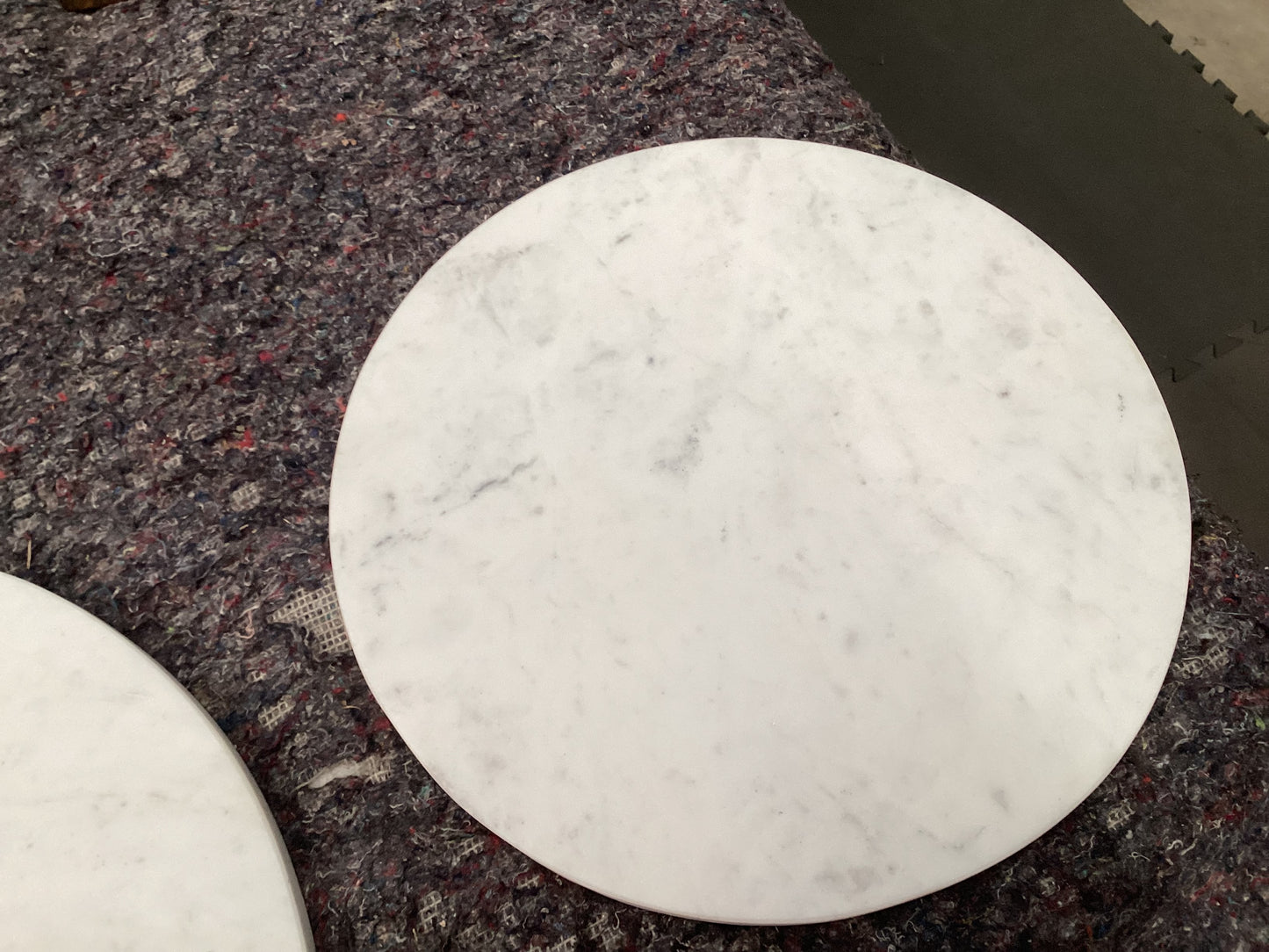 QLD QRS22774 Siena Nest of 2 Side Table   Marble / Go