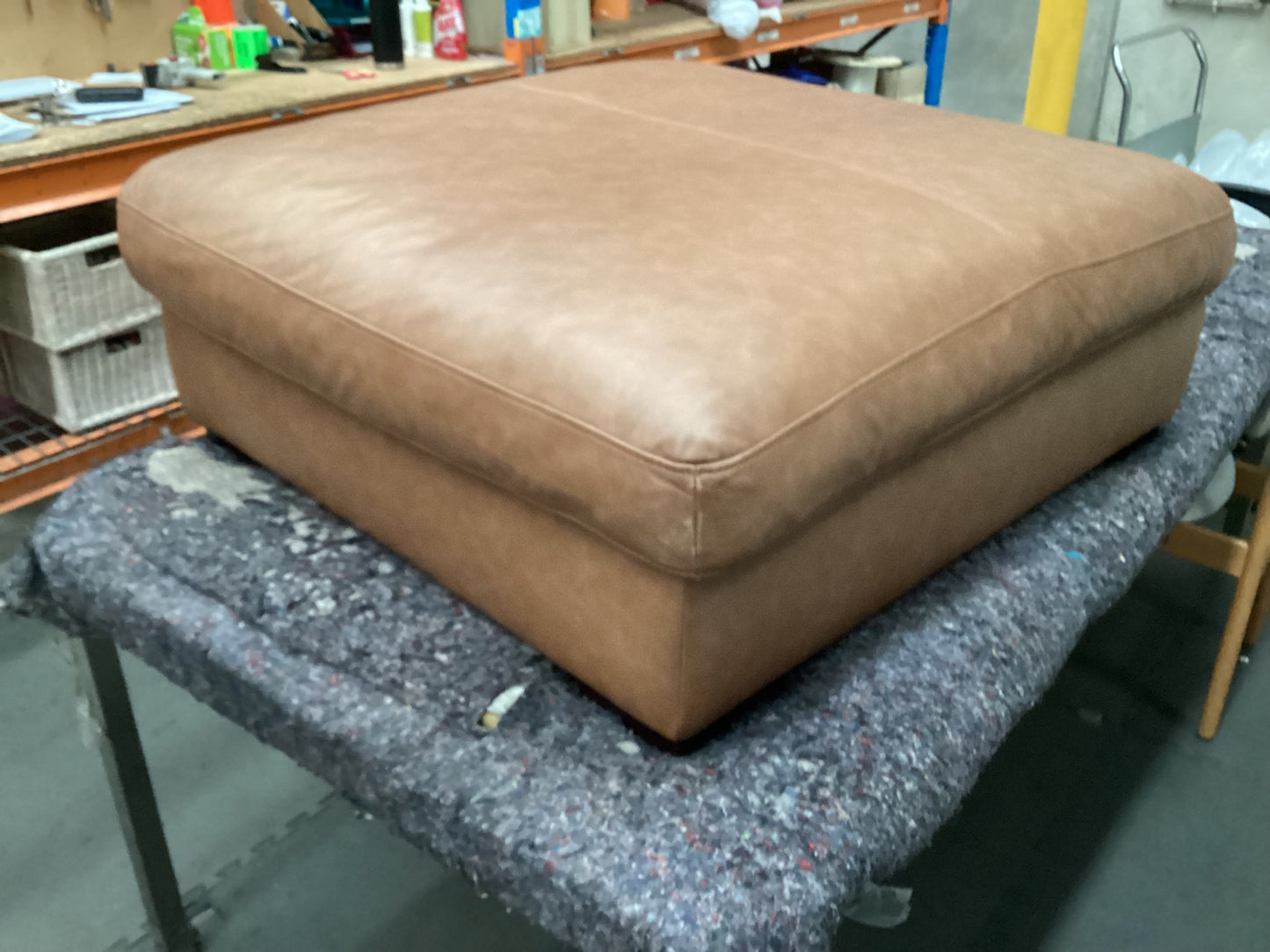 QLD QRS22871 LONG ISLAND Ottoman Bendigo Tan