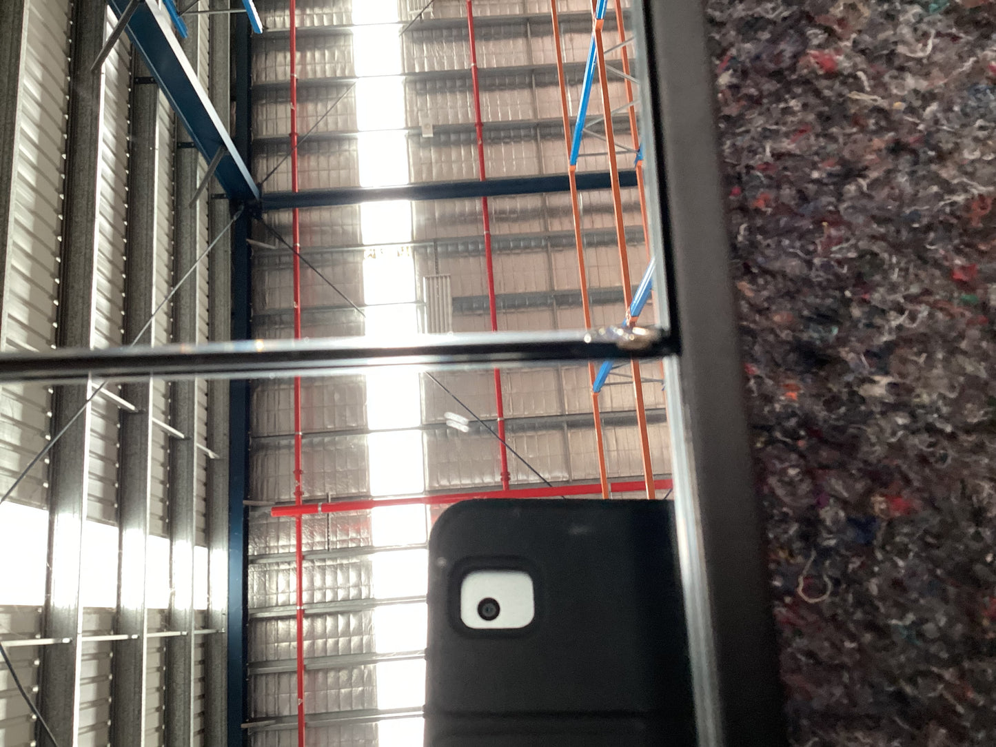 QLD QRS23403 Grid Floor Mirror 90x180cm  Black
