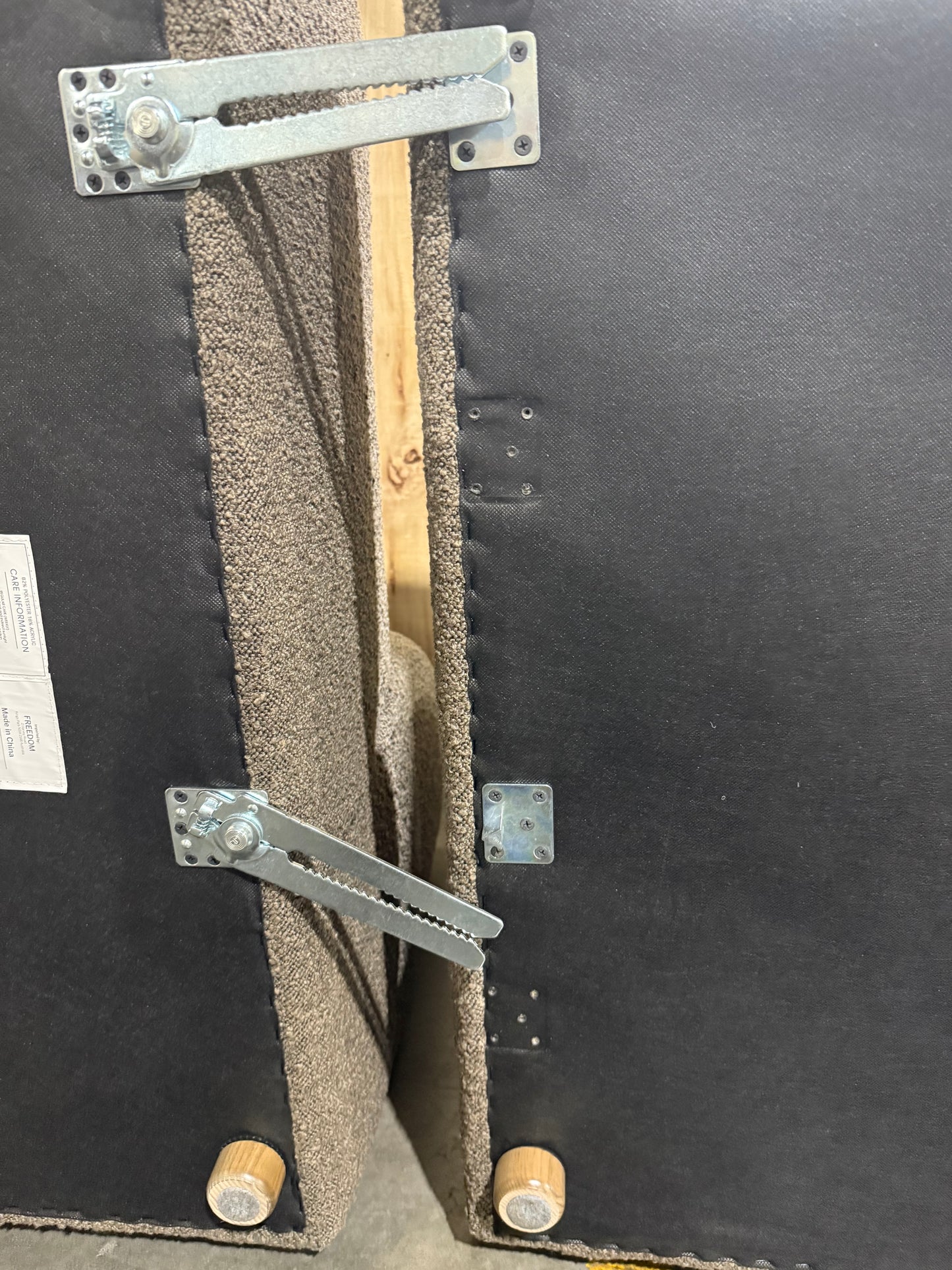 NSW MT24558 Zepplyn Modular 1s RAF+2 Armless 1s+Corner+ 1s LAF Jacquard Bocule Coffee