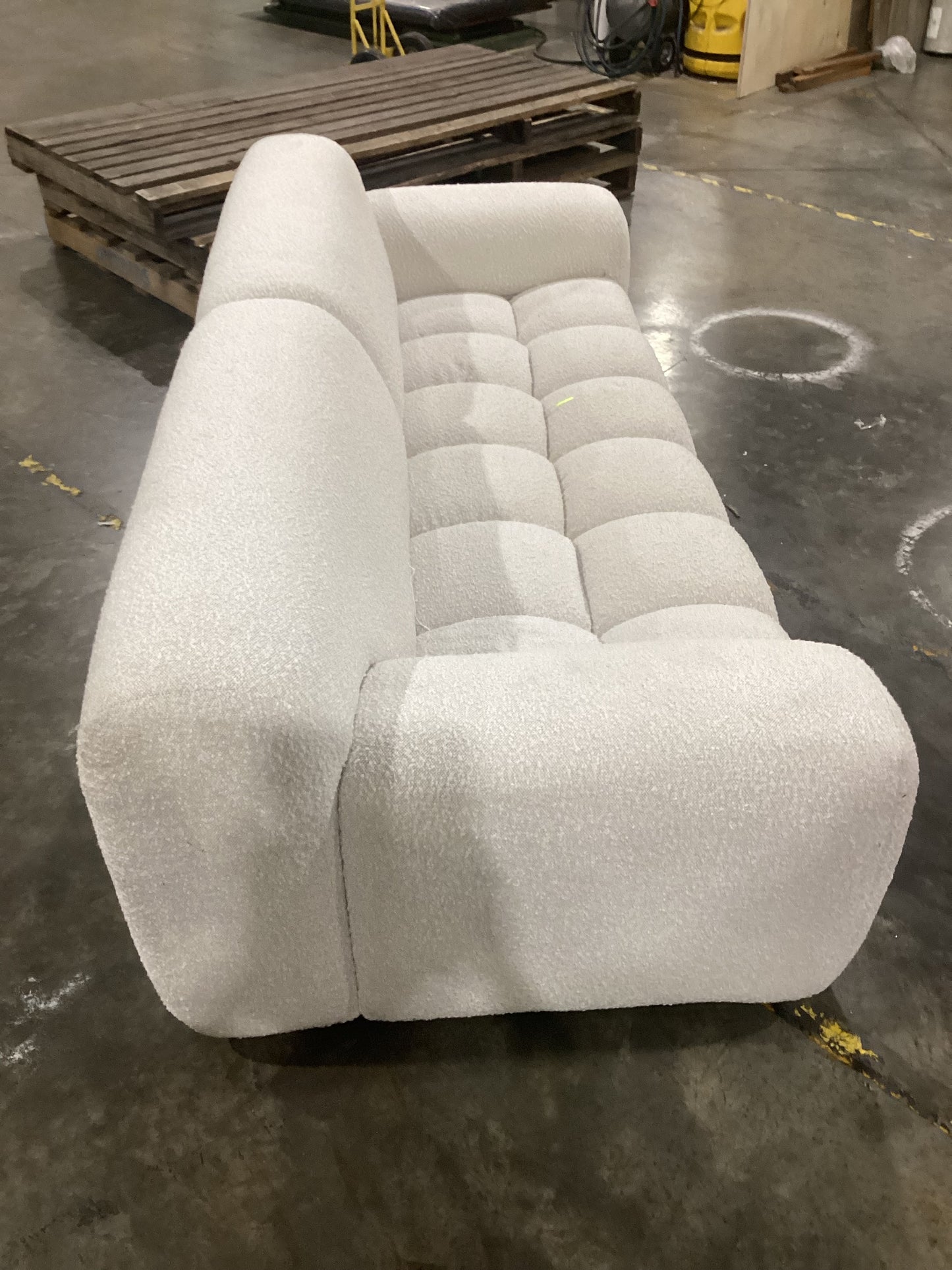 NSW CLN10807 Aero Sofa 3S Jacquard Boucle Cream