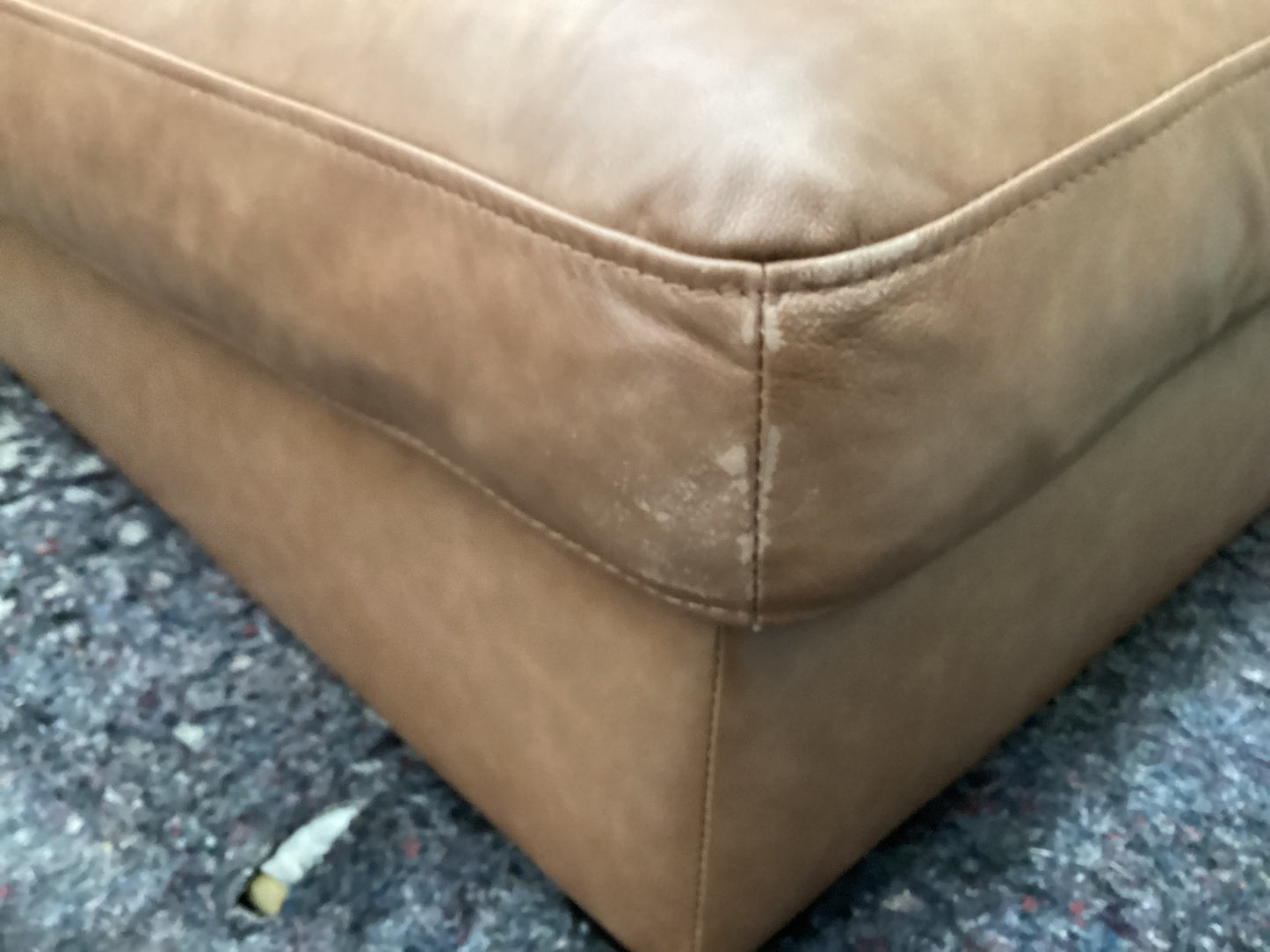 QLD QRS22871 LONG ISLAND Ottoman Bendigo Tan