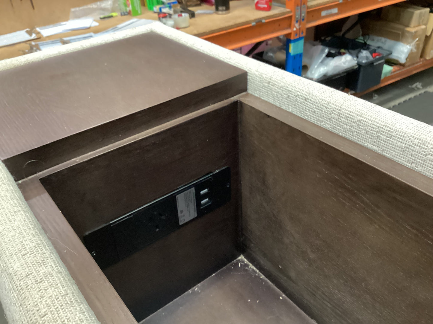 QLD QRS23018 Loft Storage Armrest (LAF - Clips Right)