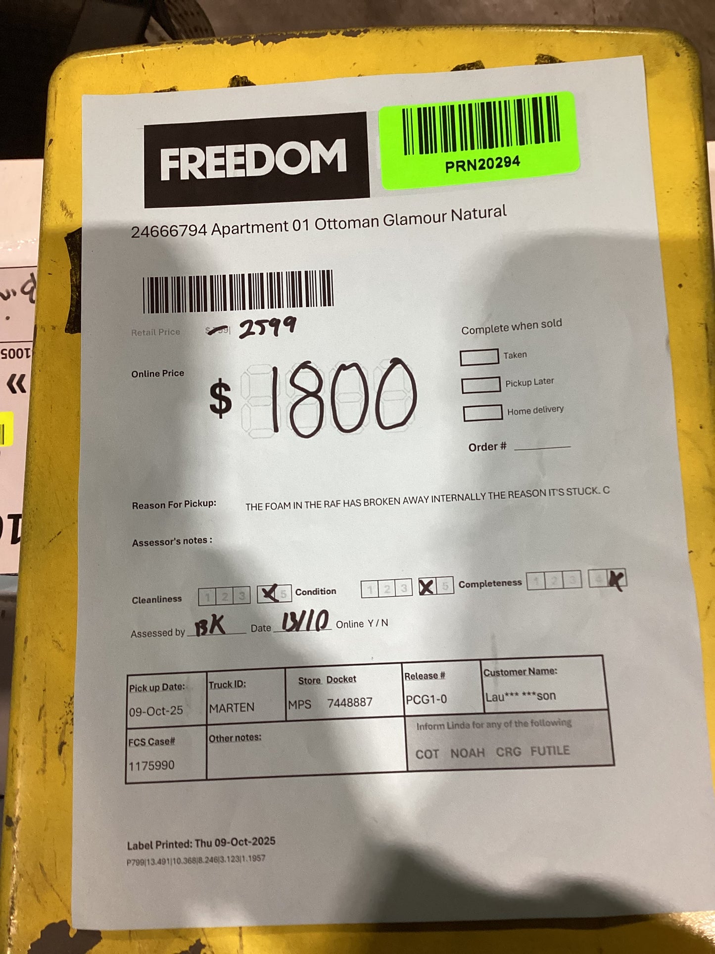 NSW MT24521 Apartment Modular Sofa 2.5S RAF + LAF Chaise + Ottoman Glamour Natural