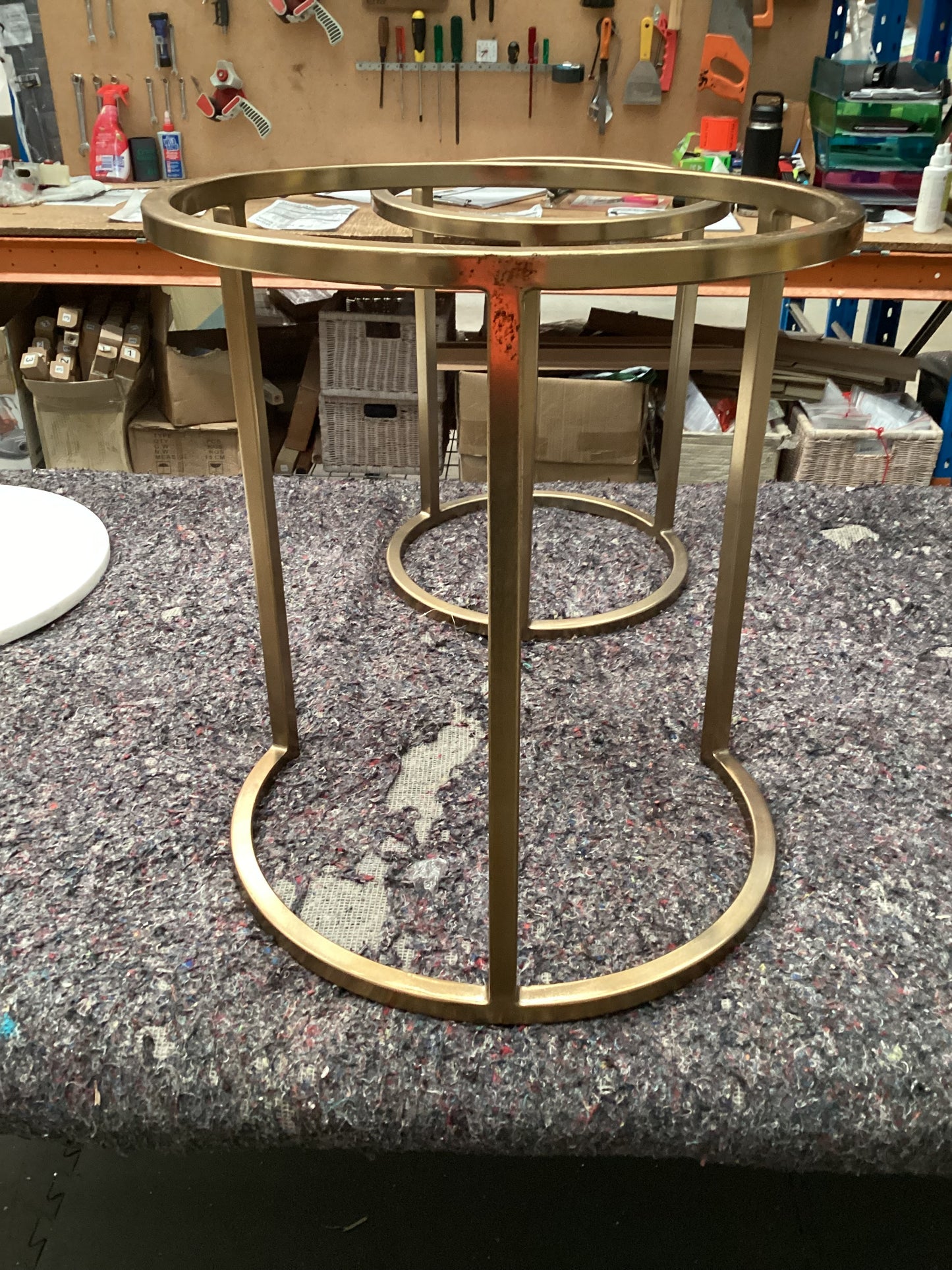 QLD QRS22774 Siena Nest of 2 Side Table   Marble / Go