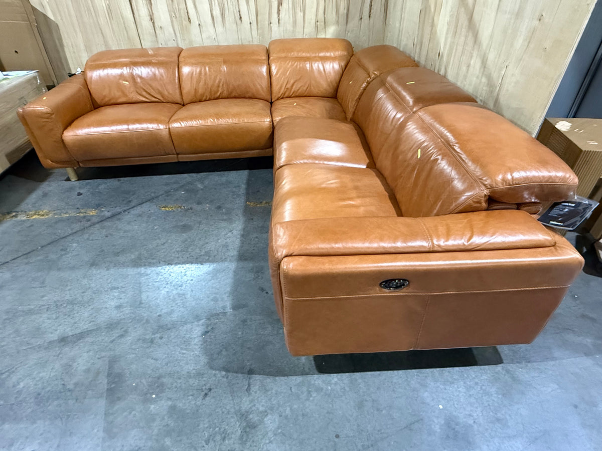 NSW MT24713 Henry Electric Recliner Modular 2.5s RAF+2.5s LAF+Corner