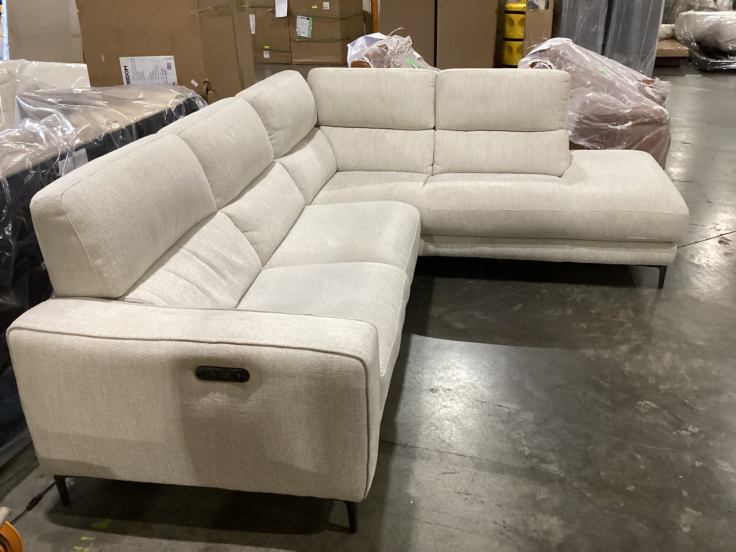 NSW MT24515 Connery Recliner Modular Corner Terminal RAF+2.5S LAF Alvis Frost Grey (1 Motion)