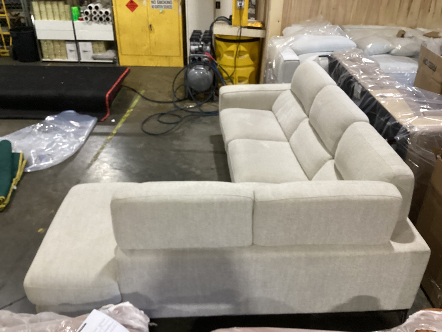 NSW MT24515 Connery Recliner Modular Corner Terminal RAF+2.5S LAF Alvis Frost Grey (1 Motion)