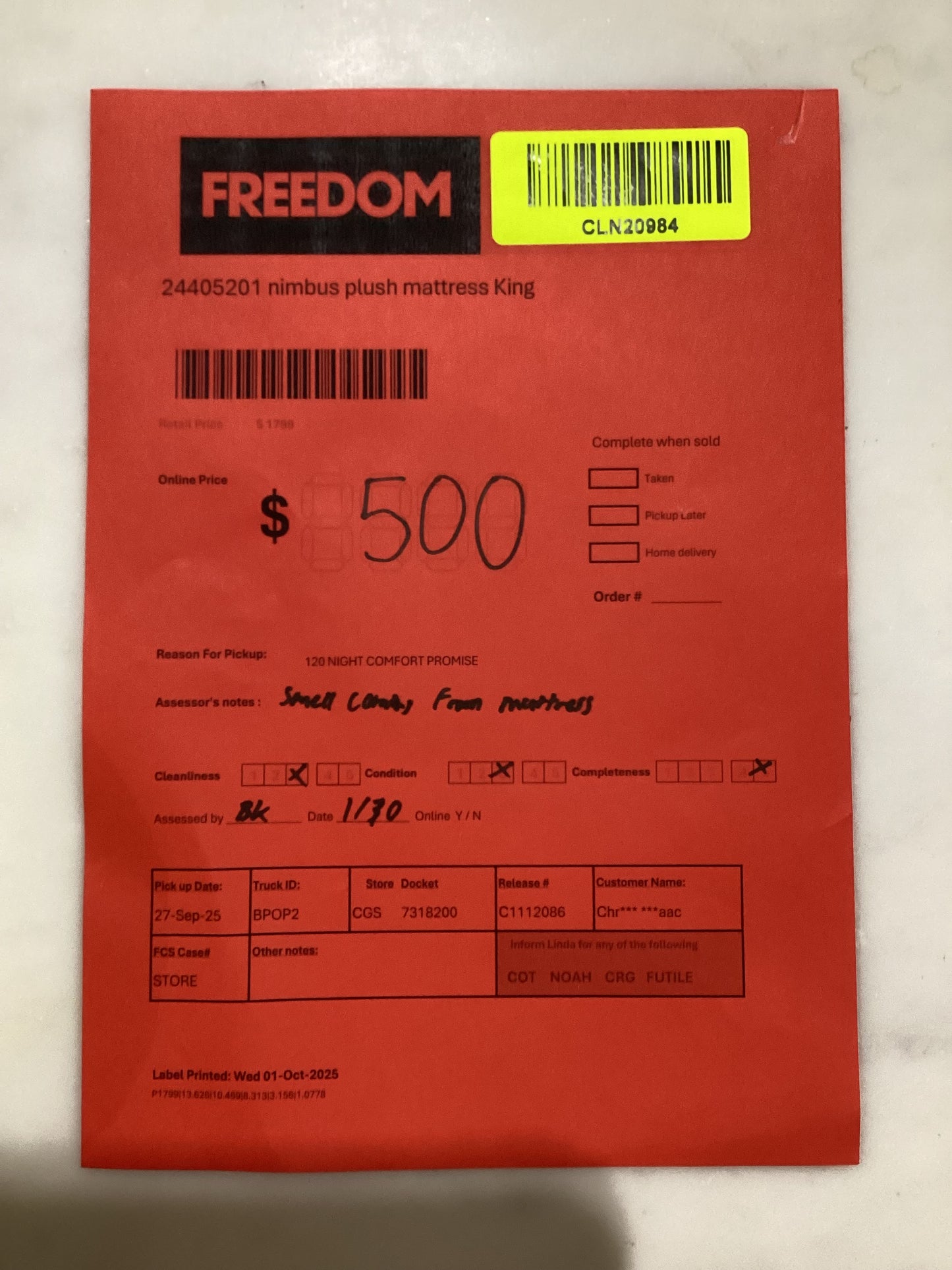 NSW CLN20984 Nimbus Plush Mattress King