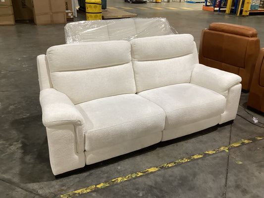 NSW CLN20986 Barret Battery Recliner Sofa 2.5S Chloe Ivory (2 Motion)