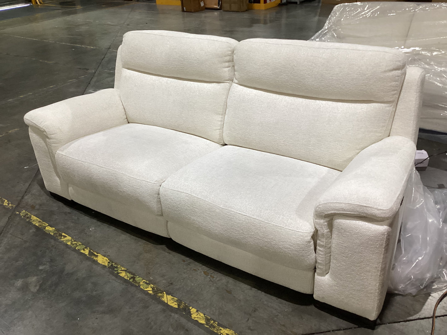 NSW CLN20986 Barret Battery Recliner Sofa 2.5S Chloe Ivory (2 Motion)