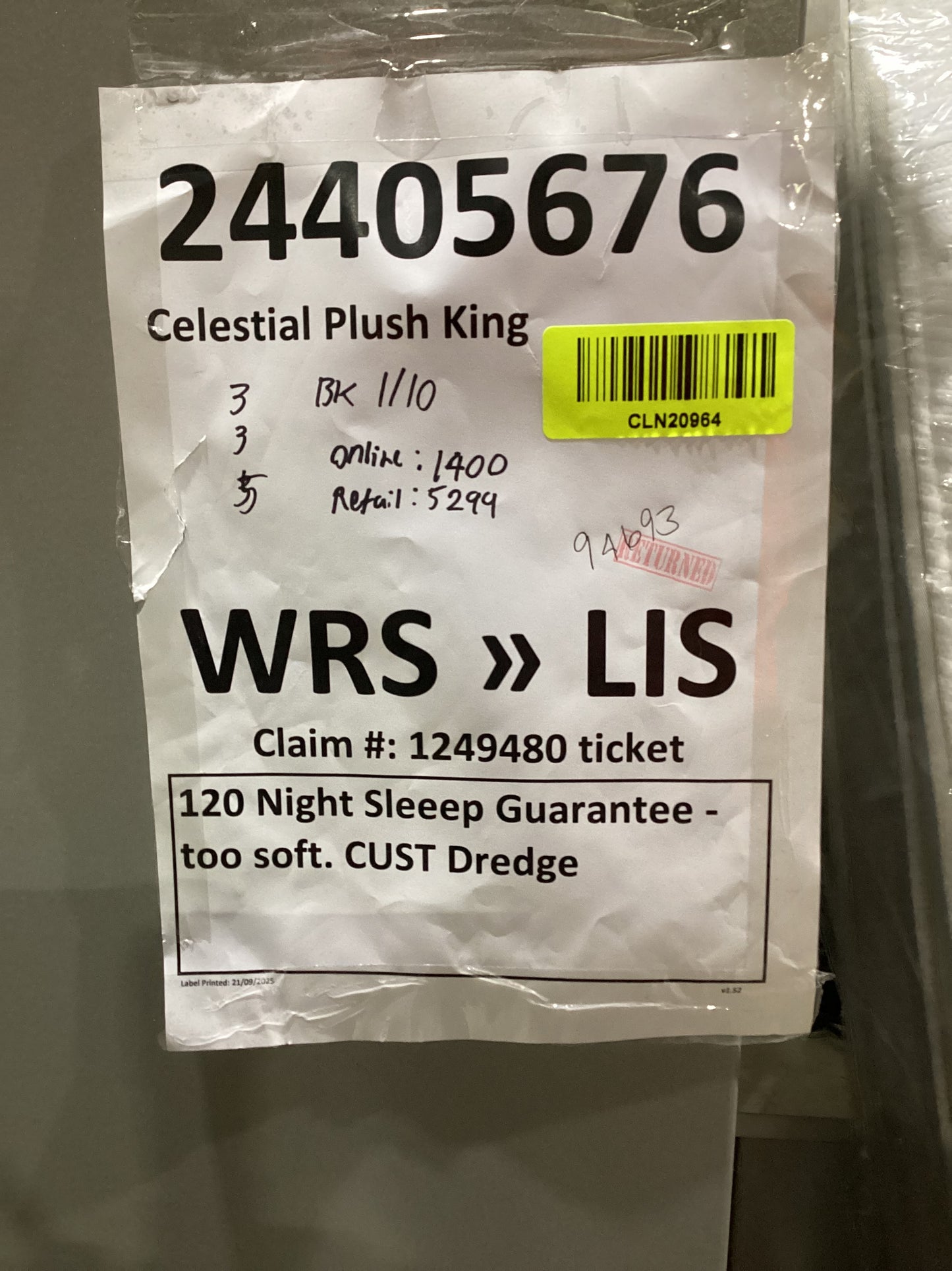 NSW CLN20964 Celestial Plush King