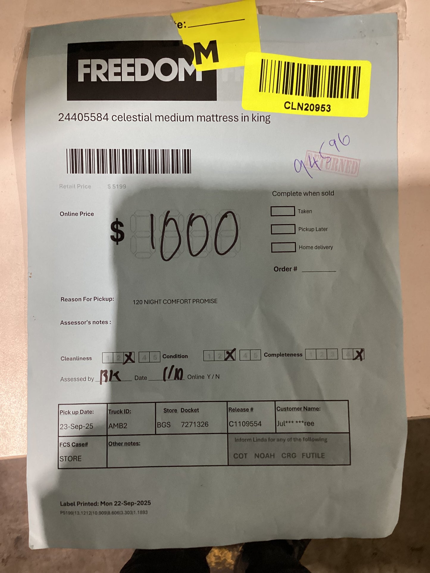 NSW CLN20953 Celestial Medium King Mattress