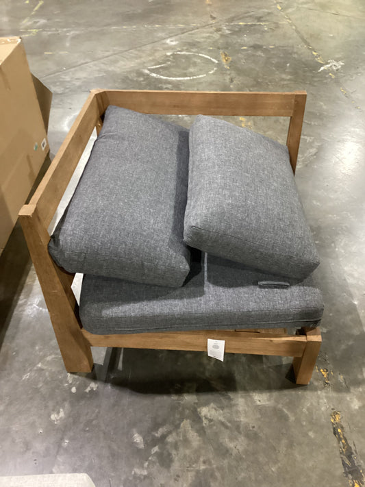 NSW CLN21000 Cannes Outdoor Modular Corner Acacia Charcoal