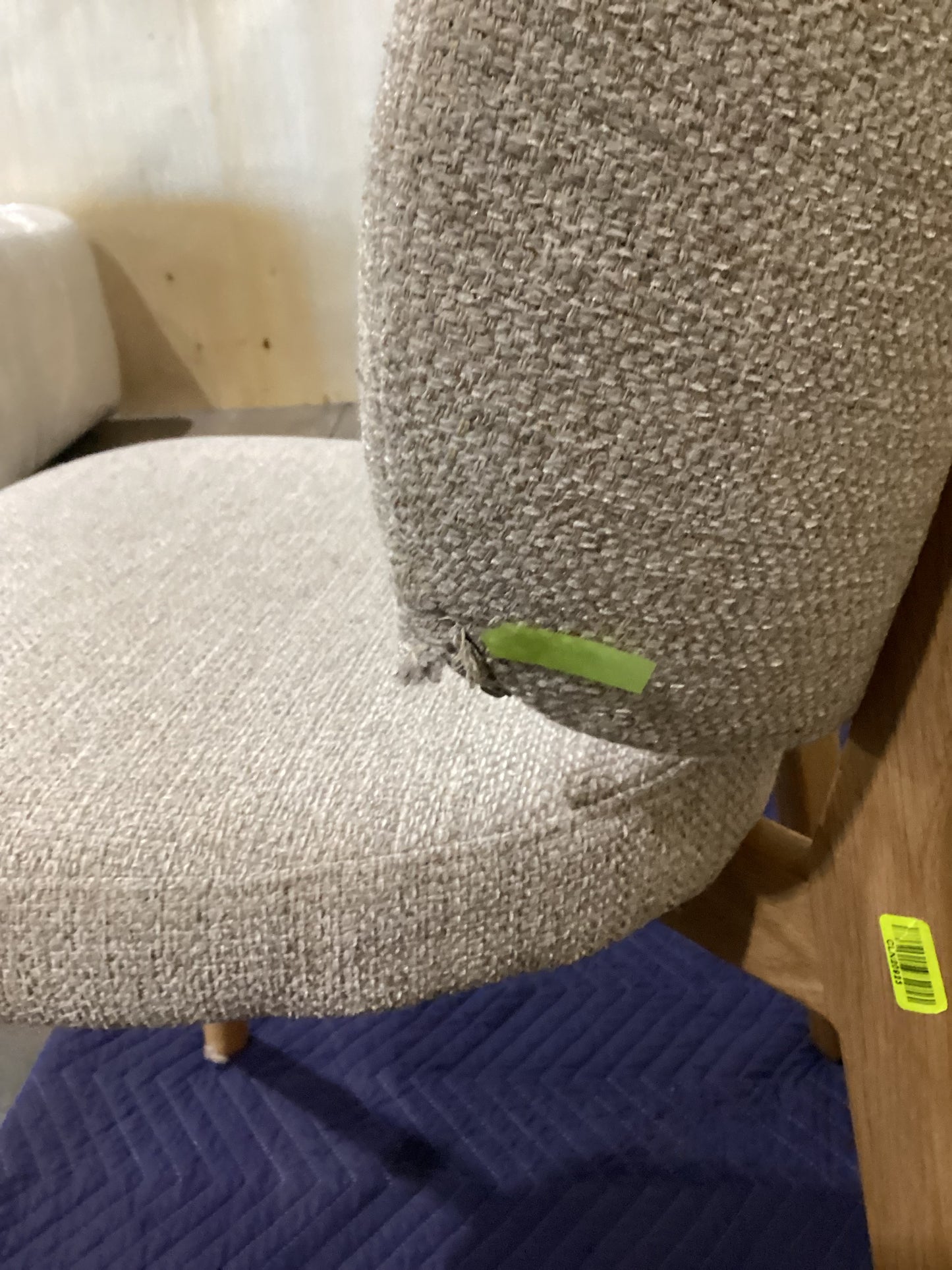 NSW CLN20923 Gomez Dining Chair Oak Frame Oat