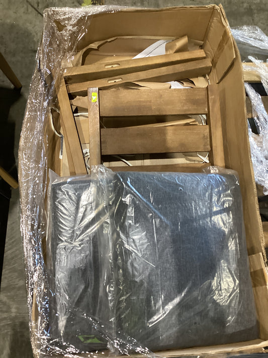 NSW CLN20896 Cannes Outdoor Dining Chair Acacia Charcoal MKII