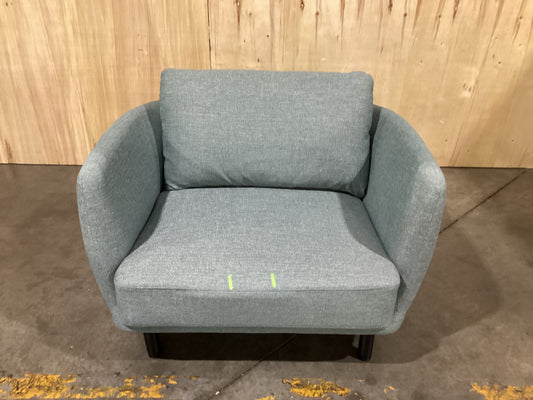 NSW PRN20295 Cleo Armchair Black Leg Hervey Peacock