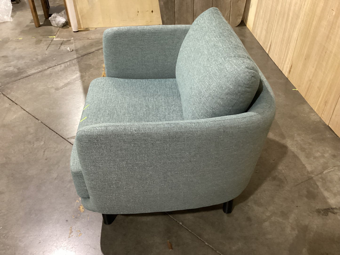 NSW PRN20295 Cleo Armchair Black Leg Hervey Peacock