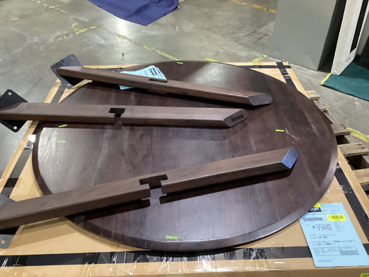 NSW MT24524 Axel Dining Table 160cm Dia Brown