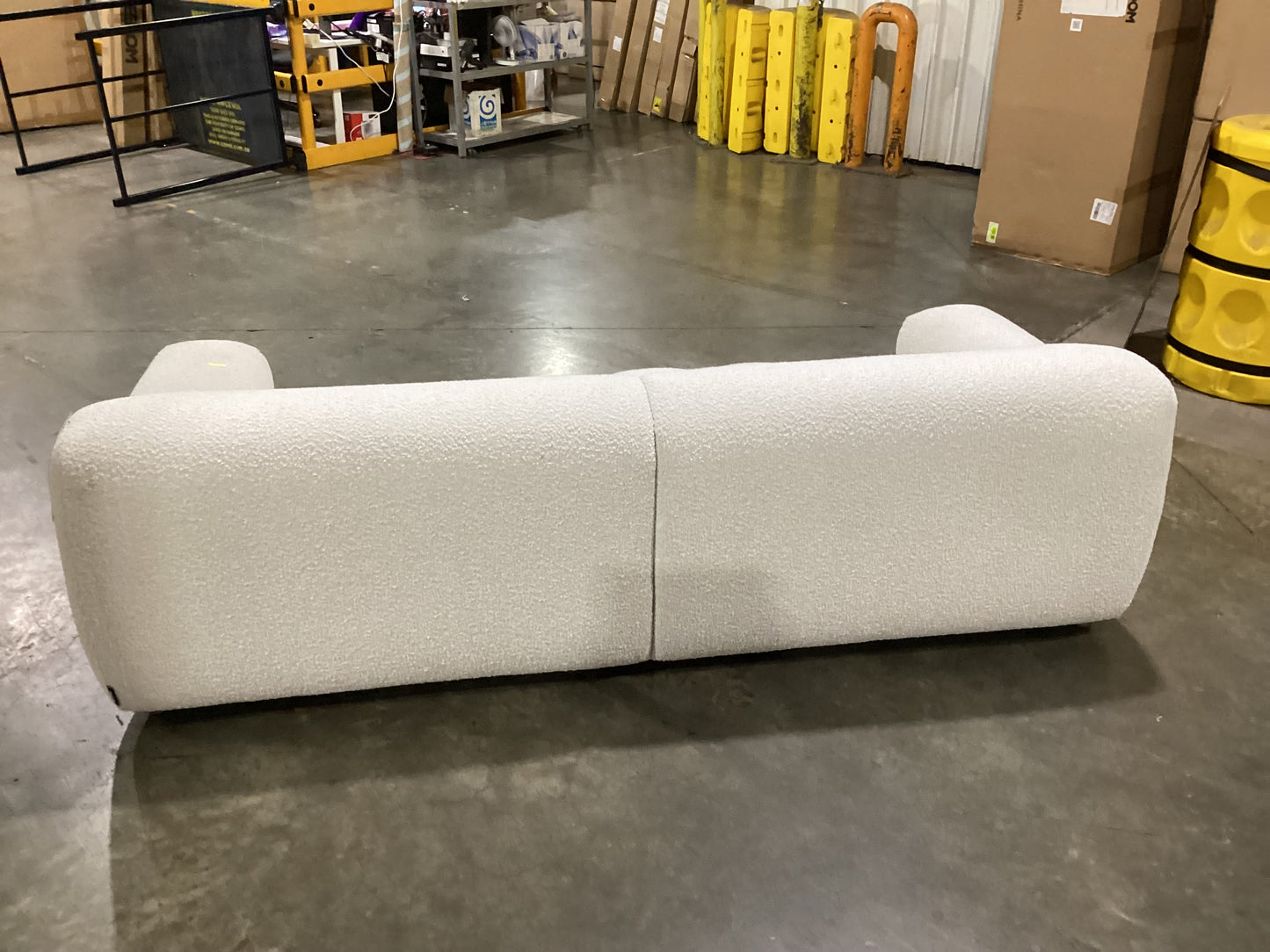 NSW CLN10744 Aero Sofa 3S Jacquard Boucle Cream