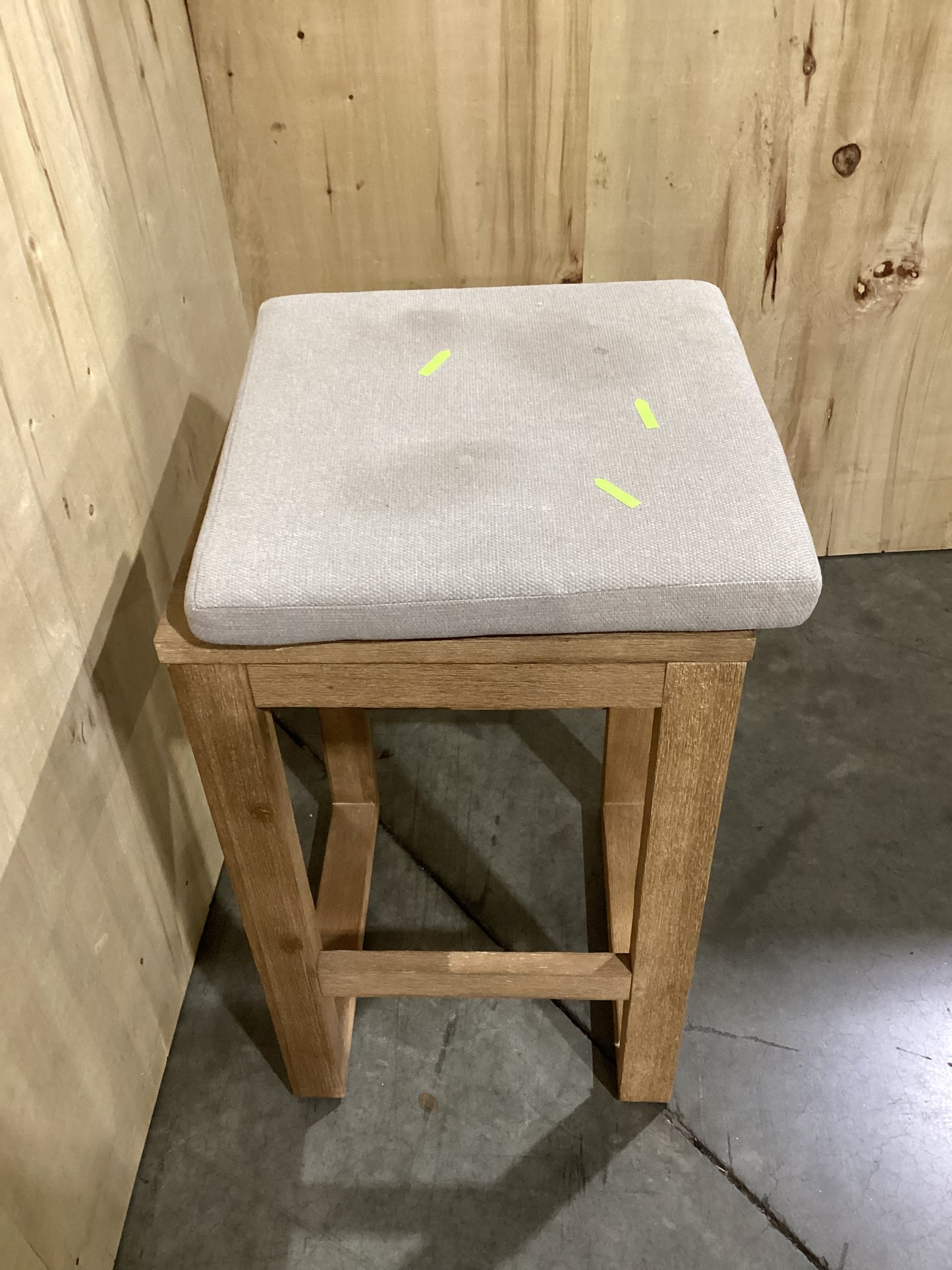 NSW CLN10756 Cannes Outdoor Bar Stool Acacia Natural MKII