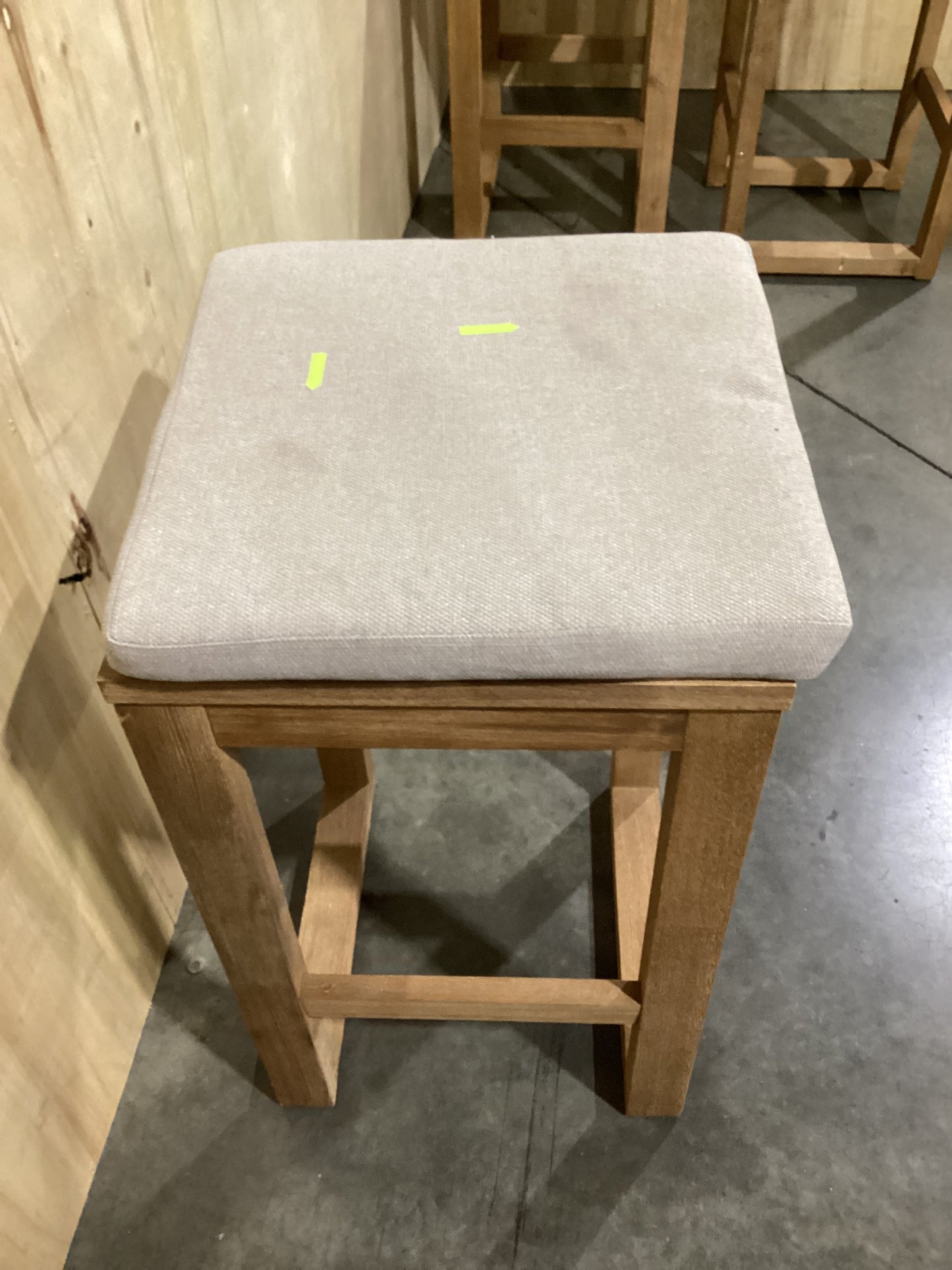 NSW CLN10758 Cannes Outdoor Bar Stool Acacia Natural MKII