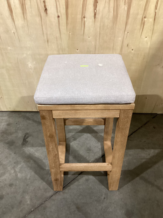 NSW CLN10760 Cannes Outdoor Bar Stool Acacia Natural MKII