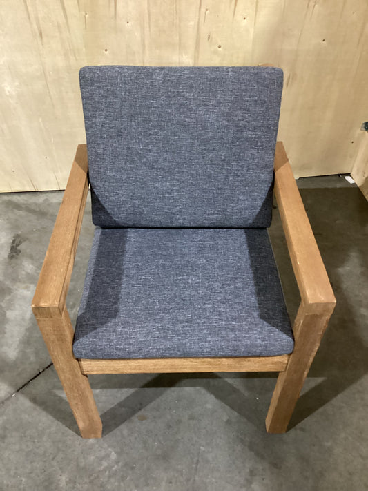 NSW CLN10768 Cannes Outdoor Dining Chair Acacia Charcoal MKII