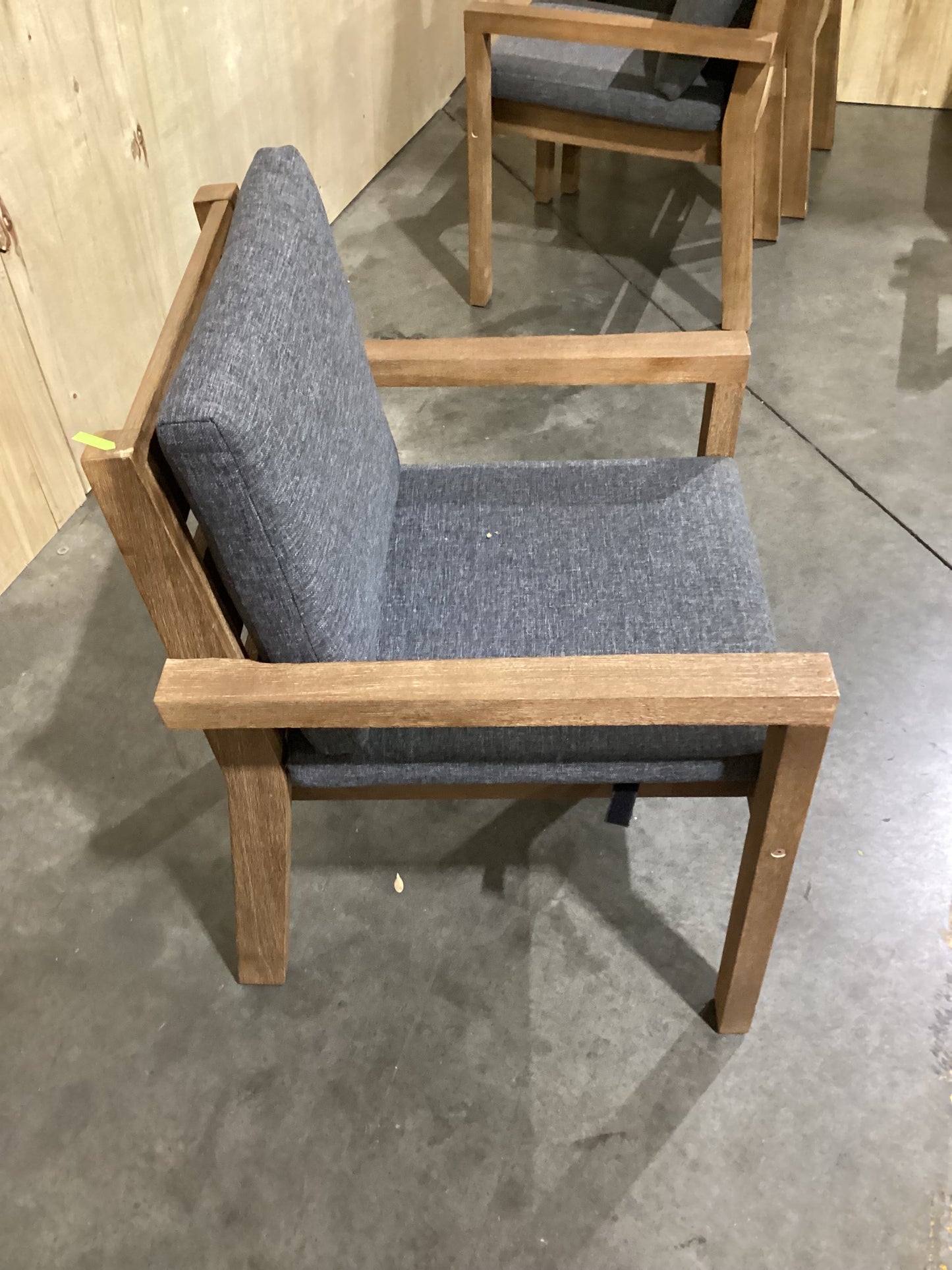 NSW CLN10771 Cannes Outdoor Dining Chair Acacia Charcoal MKII