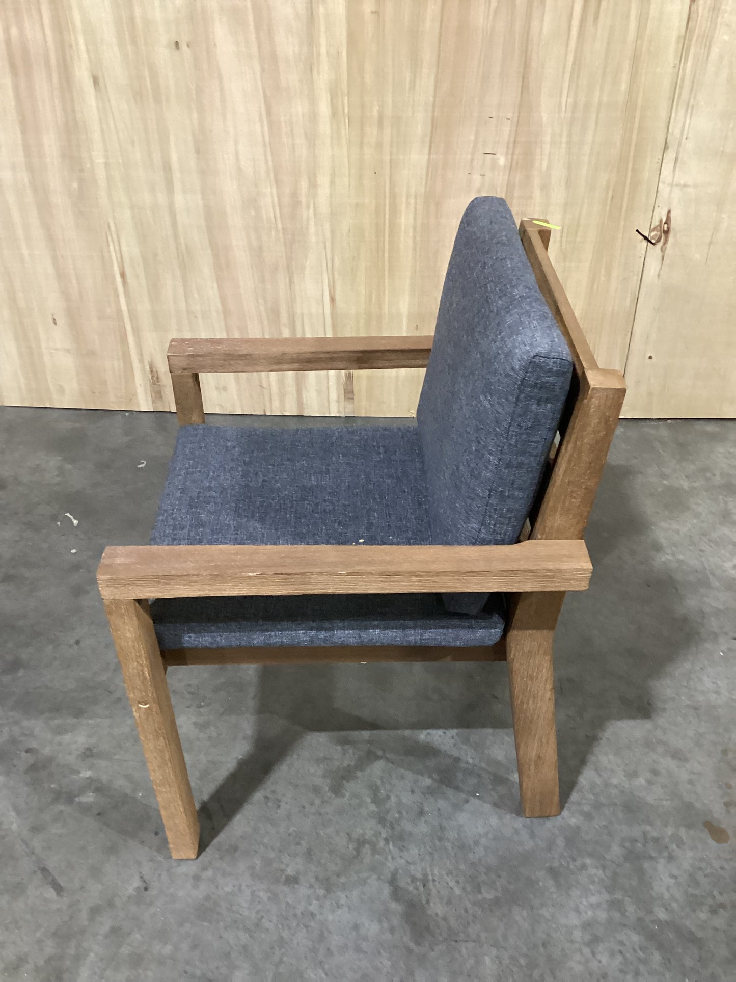 NSW CLN10771 Cannes Outdoor Dining Chair Acacia Charcoal MKII