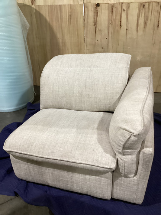 NSW CLN10775 Sorrento Battery Recliner Modular 1.5S RAF Alpha Natural 1 Motion