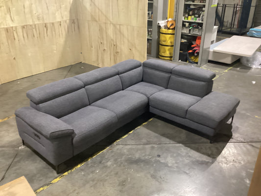 NSW MT24530 Cora Electric Recliner Modular 3S LAF (1 Motion) +Corner Terminal RAF Piero Slate