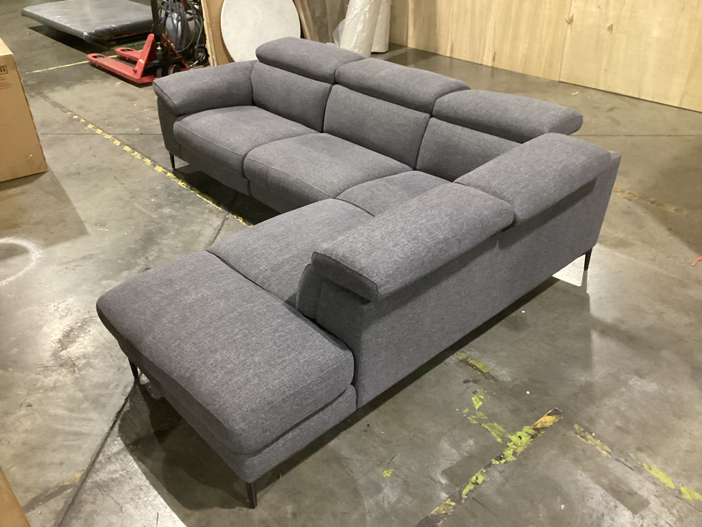 NSW MT24530 Cora Electric Recliner Modular 3S LAF (1 Motion) +Corner Terminal RAF Piero Slate